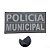 Placa Identificadora Emborrachada Para Costa Do Colete Polícia Municipal - Imagem 1