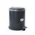 LIXEIRA COM PEDAL PREMIUM 13 LITROS - CHUMBO - 6 PEÇAS - Imagem 1