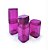 KIT LUX - ACESSÓRIOS PARA BANHEIRO - PORTA ESCOVAS COM TAMPA + PORTA ALGODÃO/COTONETE + PORTA SABONETE LÍQUIDO - 10 KITS - Imagem 4