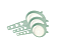 KIT PENEIRAS PLASTILOVERS PREMIUM SORTIDO COM 9, 11 e 15 cm - 42 KITS - Imagem 1