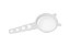 PENEIRA PLASTILOVERS PREMIUM BRANCA 7 cm - 120 UNIDADES - Imagem 1