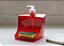 DISPENSER PORTA DETERGENTE CLEAN 500 ML - VERMELHO - TOTAL 12 UNIDADES - Imagem 1