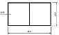 Perfil De Alumínio Régua Bitubular Simples 2”X1” (Parede De 0,75Mm) Barra Com Diversos Tamanhos - Imagem 1