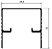 Perfil De Alumínio Trilho Superior Duplo P/ Box Acrílico Linha Bx (Pesada) - Anodizado Cinza Fosco - Barra Com 6Mts (Bx-030) - Imagem 1