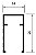 Perfil De Alumínio Montante P/ Box Acrílico Linha Bx (Pesada) - Anodizado Cinza Fosco - Barra Com 6Mts (Bx-036) - Imagem 1