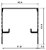 Perfil De Alumínio Trilho Superior Duplo P/ Box Acrílico Linha Leve - Barra Com 6Mts - Fosco Ou Brilhante (Cód. Bx-026) - Imagem 1