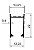Perfil De Alumínio Montante P/ Box Acrílico Linha Leve - Barra Com 6Mts - Fosco Ou Brilhante (Cód. Bx-028) - Imagem 1