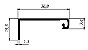 Perfil De Alumínio Puxador Estilo Facetato - Várias Cores - Barra Com 6Mts (Mv-091) - Imagem 1