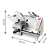 Fatiador de Frios Mussarela Presunto Inox 300mm BM19 - Imagem 2