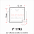 Filete com encaixe para Led 10X10 F176i - Imagem 2