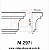 Moldura de Isopor 30x15 M297i - Imagem 2