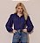 camisa azul feminina - Imagem 1