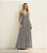 vestido longo estampado - Imagem 1