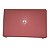 Carcaça Da Tela Tampa E Moldura Notebook Positivo Motion Q232a + Dobradiça Vermelho - Imagem 1