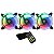 Kit Cooler Gamer Para Gabinete 3 Fans Rise Mode Tornado 5v - Imagem 1