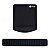 Kit Apoio De Pulso Mouse Pad E Para Teclado Em Gel Preto - Imagem 1
