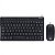 Kit Teclado E Mouse Corp Flat Mini Combo Compacto Preto - Imagem 1