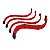 Kit Extensor Cabo Sleeved Vermelho Rise Mode Full Red - Imagem 1