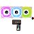 Kit Cooler 3 Fan 120mm Branco Rgb Rise Mode Com Controladora - Imagem 1