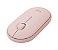 Mouse Sem Fio Bluetooth Wireless Logitech Pebble M350 Rosa - Imagem 2