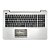 Carcaça Base Com Teclado Notebook Asus F555l Prata - Imagem 1
