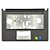Carcaça Base Superior Notebook Dell Inspiron 14 5455 5458 5459 5468 Chumbo e Branco - Imagem 1