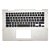 Carcaça Base Superior Com Teclado Retro iluminado Para Notebook Dell Inspiron 5482 09vmhf Prata - Imagem 1