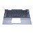 Carcaça Base Superior Com Teclado Retro Iluminado Para Notebook Dell Inspiron 5482 Cinza Azulado Escovado - Imagem 3