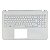 Carcaça Base Superior Com Teclado Notebook Samsung Np350xaa Np350xbe Branco - Imagem 1