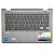 Carcaça Base Superior Com Teclado Pt-br e Touchpad Para Notebook Positivo Duo 2 em 1 C4128b Cinza - Imagem 1