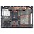 Carcaça Base Inferior Notebook Samsung Rv511 Preto Com Detalhe - Imagem 2