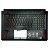 Base Superior Com Teclado Francês Retroiluminado Asus TUF Gaming FX504G FX504GD FX504GE FX504GM 3RBKLTFJN20 3BBKLTAJNL0 - Imagem 1