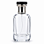 Frasco Vidro Para Perfume Horus Transparente Válvula Dourada e Tampa Dourada Com Preto - Imagem 1