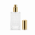Frasco em Vidro Classic Detalhe Transparente Tampa e Válvula Douradas 50ML - Imagem 2