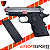 Pistola de Airsoft GBB Armorer Works 1911 Mini AW-NE1003 BK/SV - Imagem 1