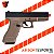 Pistola de Airsoft GBB Kjw Glock Kp-18ms Metal Slide Tan - Imagem 3