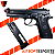 Pistola de Airsoft CO2 Cybergun PT99 Full Metal Blowback preta - Imagem 1