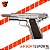 Pistola de Airsoft GBB We 1911 Matte Chrome Checker Grip SV - Imagem 4