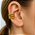 Piercing Fake Triplo Esferas Banhado A Ouro - Imagem 2
