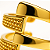 Piercing Fake Triplo Esferas Banhado A Ouro - Imagem 6