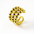 Piercing Fake Triplo Esferas Banhado A Ouro - Imagem 1