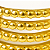 Piercing Fake Filetes 2 em 1 Banhado A Ouro - Imagem 5