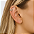 Piercing Fake Com Filetes de Zircônias Alternadas Banhado A Ouro - Imagem 2