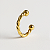 Piercing Fake Enroladinho Banhado A Ouro - Imagem 1