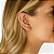 Piercing Transversal Com 3 Zircônias Retangulares Banhado A Ouro - Imagem 7