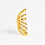 Piercing Fake Asa 6 fios Banhado A Ouro - Imagem 1