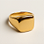 Anel Quadrado Grande Banhado A Ouro - Imagem 1