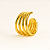 Piercing Fake 4 Fios Banhado A Ouro - Imagem 1