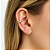 Piercing Fake Delicado Com Microzircônias Cristal Banhado A Ouro - Imagem 2