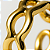 Piercing Fake Com Design De Bolinhas Vazadas Banhado A Ouro - Imagem 3